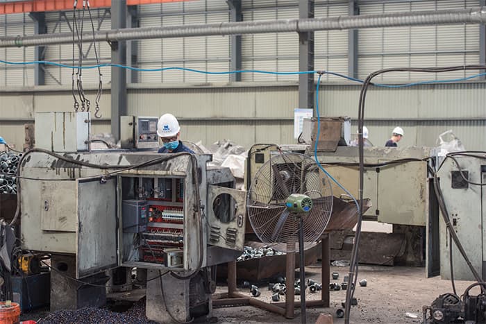 安庆网架配件-锥头加工车间